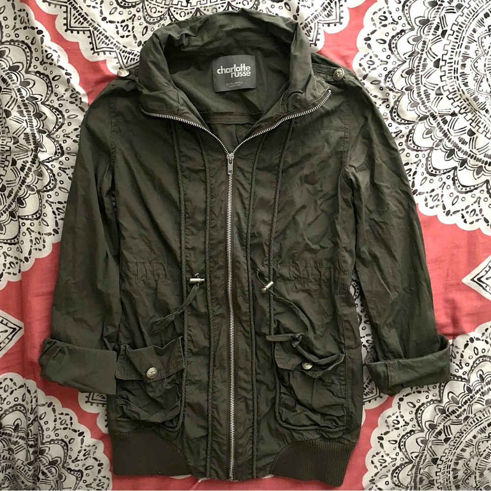 Green Cargo Jacket - image 4